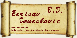 Berisav Danesković vizit kartica